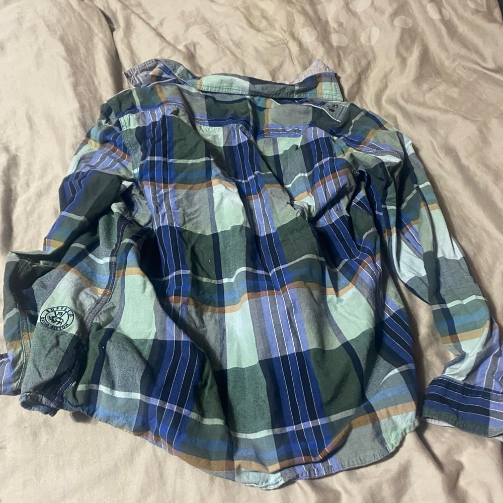Buffalo David Bitton Multicolor Plaid Button Down‎ Shirt - Picture 5 of 6